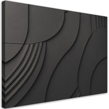 Feeby Obraz, Czarny Relief 3D 100x70