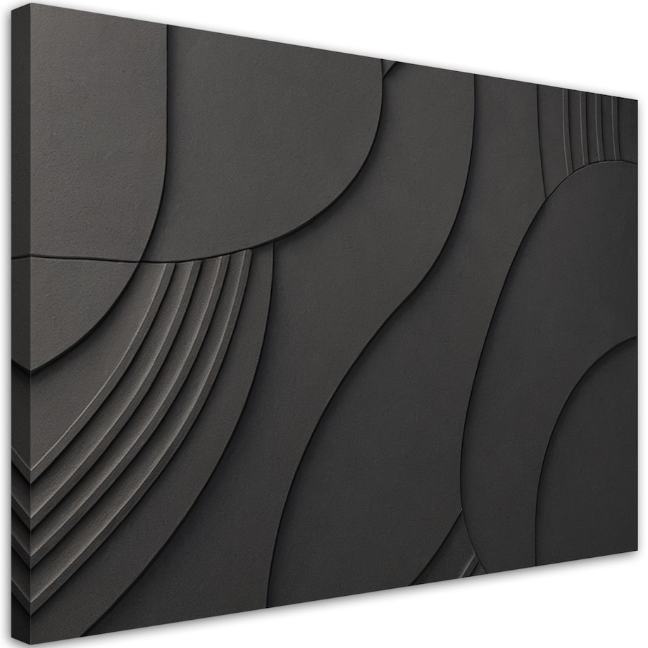 Feeby Obraz, Czarny Relief 3D 100x70