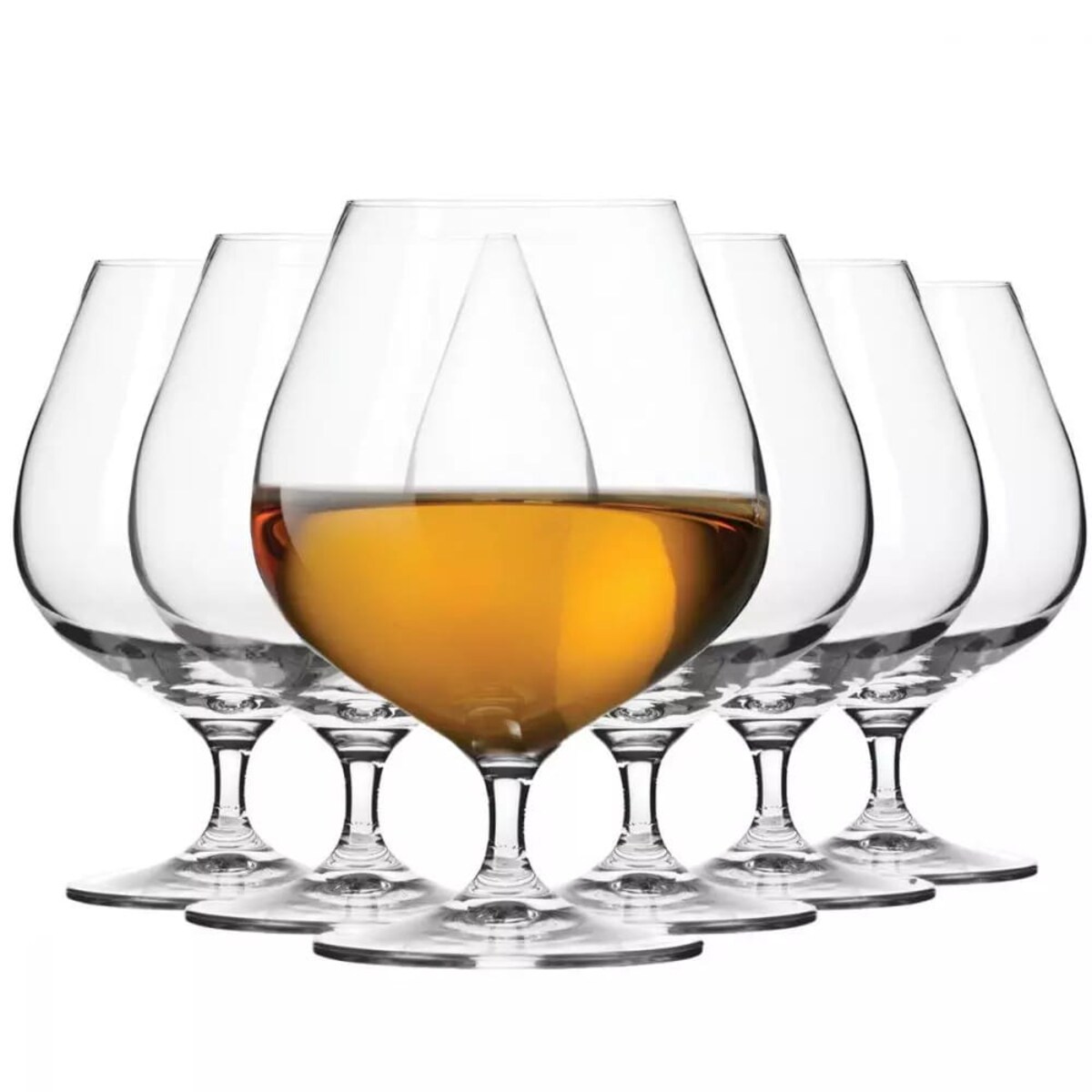 Duże Kieliszki 550 ml do Koniaku Brandy Harmony Krosno 6 sztuk Zestaw