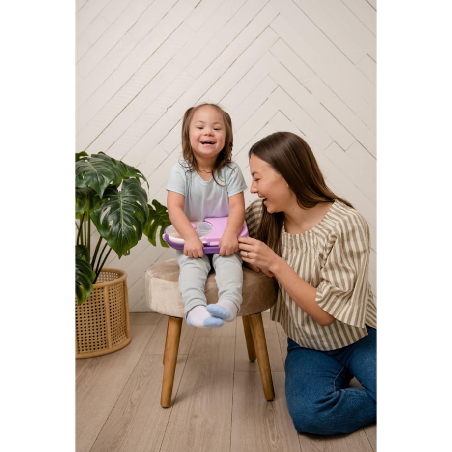 GOBE 2IN1 LUNCHBOX & SNACK SPINNER śniadaniówka dla dzieci, Grape Purple