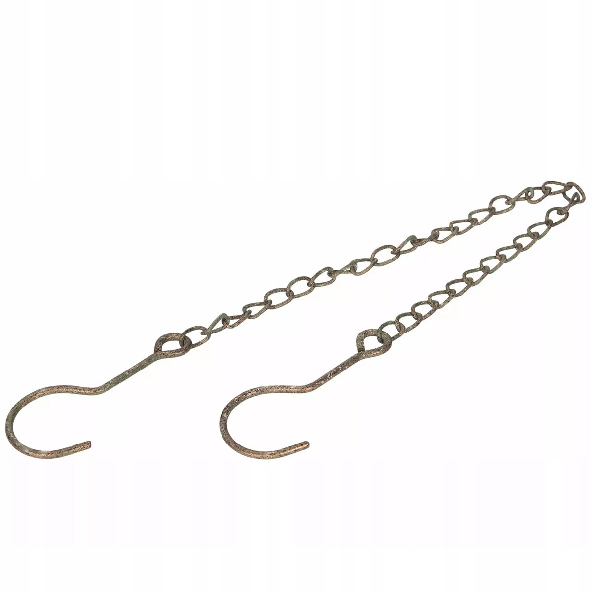 ŁAŃCUCH METALOWY 60cm łańcuszek do lampionów świeczników zawieszanie 2 haki