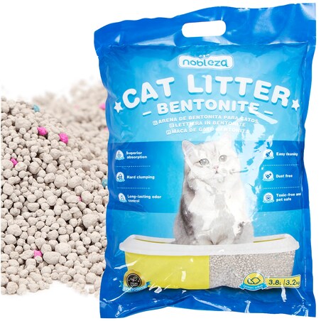 Żwirek Dla Kota Bentonitowy Do Kuwety 3,8 L Zbrylający Bezpyłowy Cytrynowy