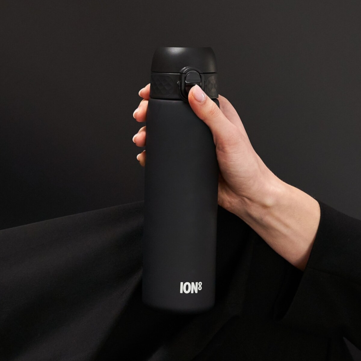 Butelka ze słomką ION8 I8RF500BLKXS Black