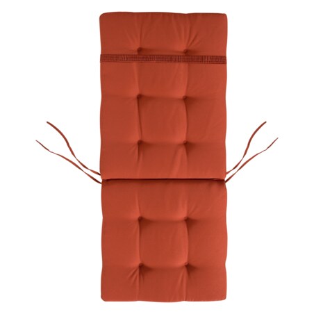 Zestaw 2 krzeseł ogrodowych z poduszkami MAUI PREMIUM Drewno akacjowe Czerwony