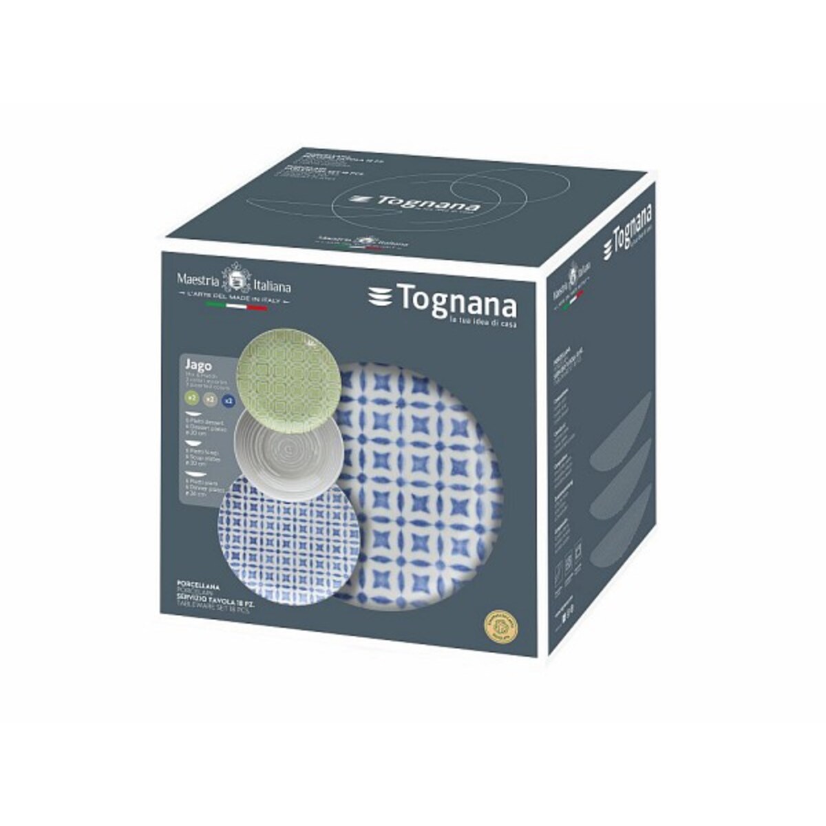 JAGO BLU, VERDE & GRIGIO KOMPLET 18 SZT.