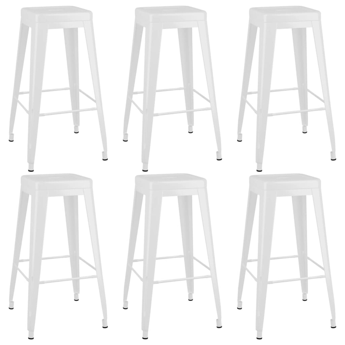 vidaXL 7-częściowy zestaw mebli barowych, biały