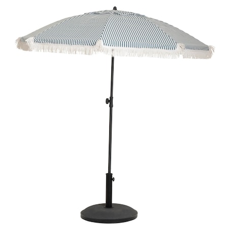 Parasol plażowy z frędzlami, Ø 160 cm