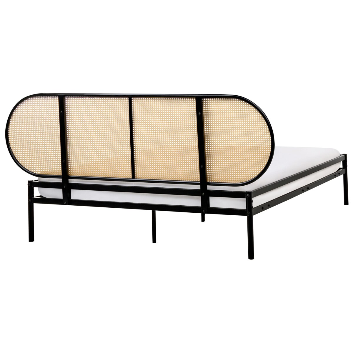 Łóżko Metal BOULIN 160 x 200 cm Czarny