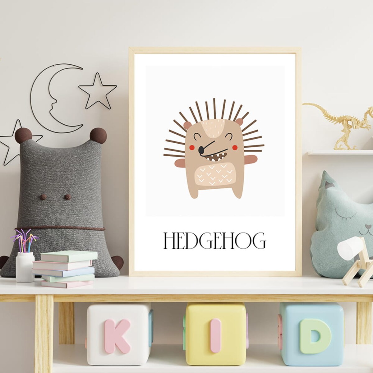 plakat zwierzaki z lasu hedgehog 30x40 cm