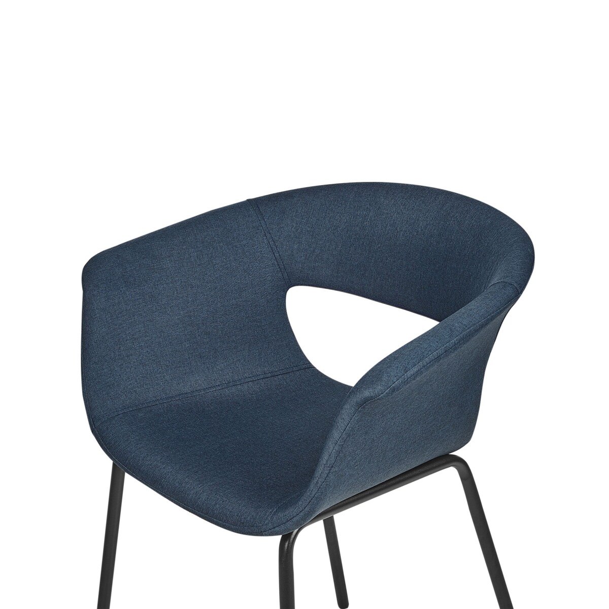 Zestaw 2 krzeseł do jadalni ELMA Ciemnoniebieski