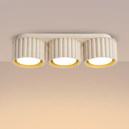Plafon AURA 3 beżowy Gx53