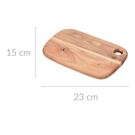 Deska do krojenia, drewno akacjowe, 15 x 23 cm