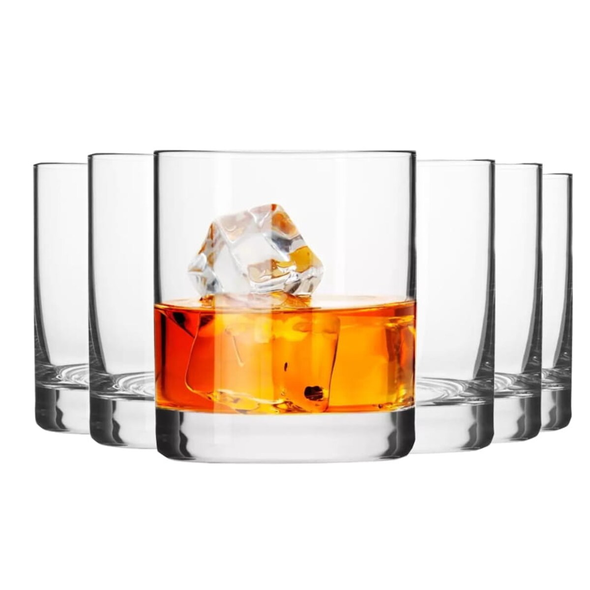 Szklanki do Whisky Soku Basic 6 x 250 ml Krosno z Grubym Dnem Proste Zestaw