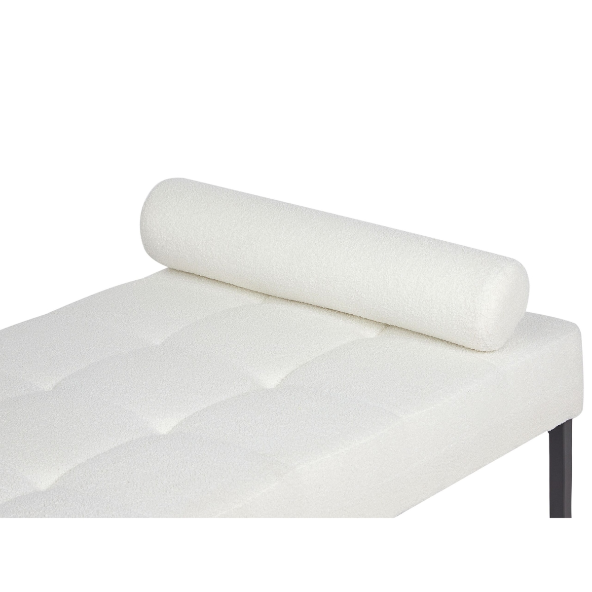 Szezlong boucle biały CHINON