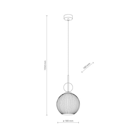 Lampa Wisząca Tk Lighting Sophia Big E27 Biały Klosz Koniakowa Kulka