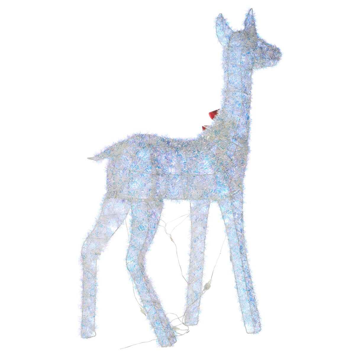 Dekoracja ogrodowa LED AURENNE Jelonek 110 cm Biały