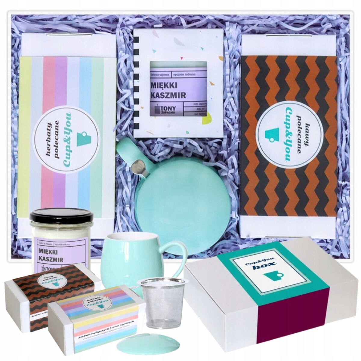 THE BEST BOX zestaw najlepszych smakowych mielonych kaw i sypanych herbat