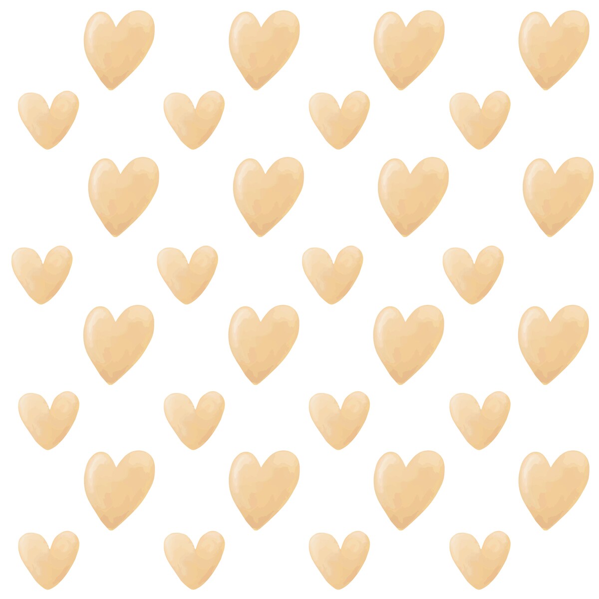 Naklejki Na Ścianę Dla Dzieci Żółte SERDUSZKA Serca ZESTAW