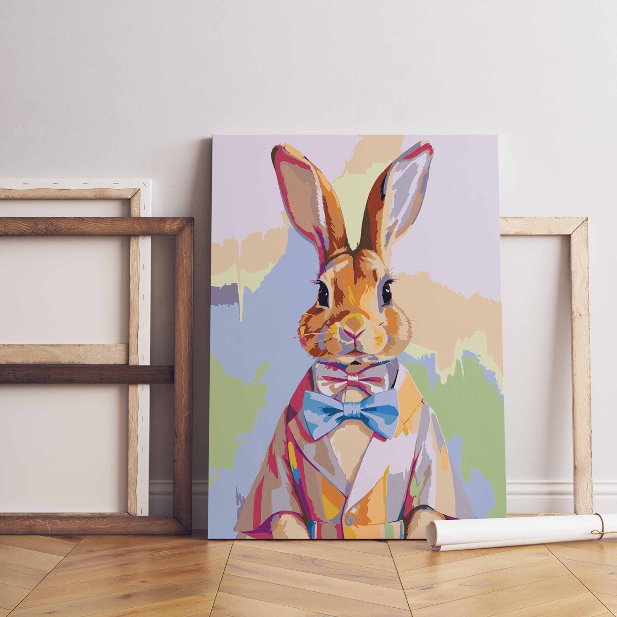 Malowanie po numerach, zestaw DIY – KRÓLIK 50x70 cm- Produkt PL