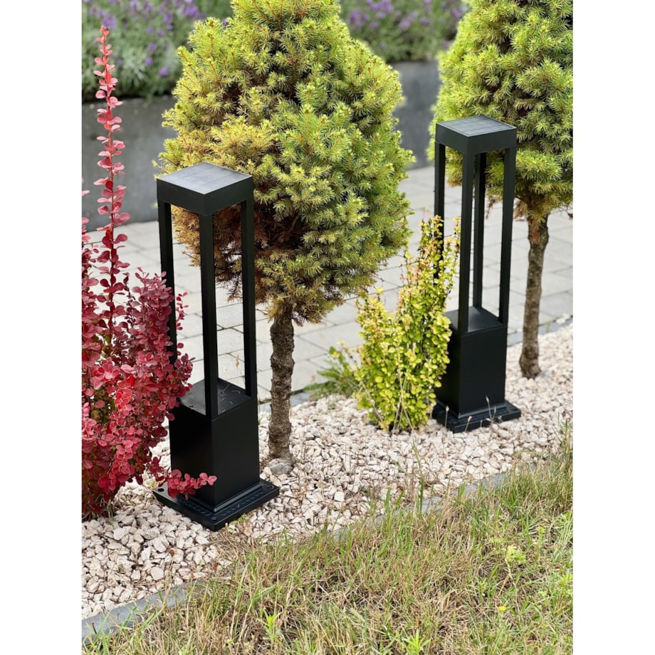 Lampka Słupek Ogrodowa 20 Led Solarna 60Cm Stojąca Na Pilot 3 Tryby Światła