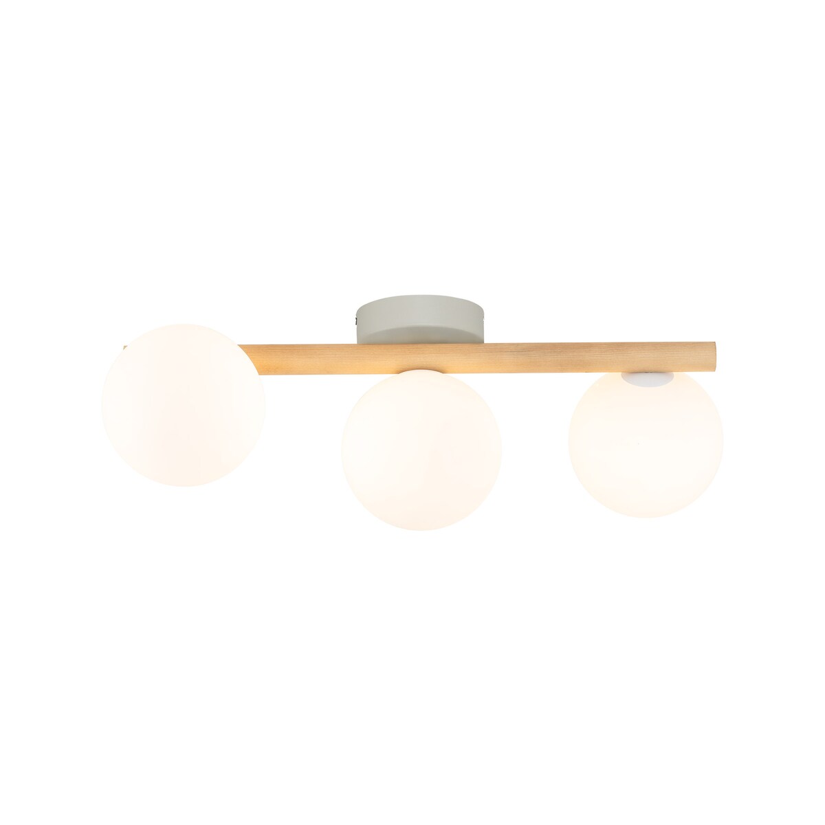Lampa sufitowa TK Lighting ESTERA WOOD 5768 biała z drewnem 3xG9 nowoczesna do salonu i sypialni
