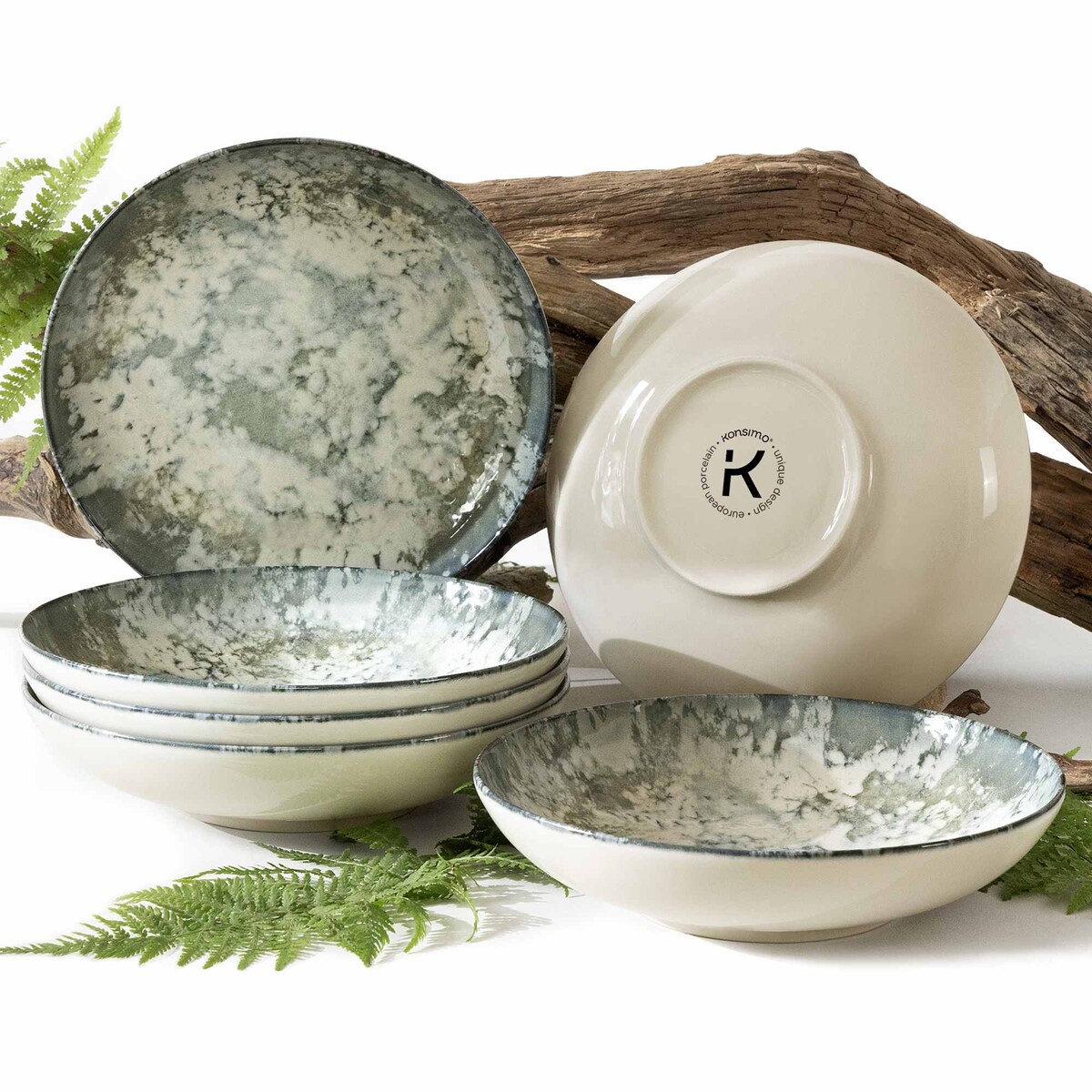 Talerz głęboki 6 szt. FINGO