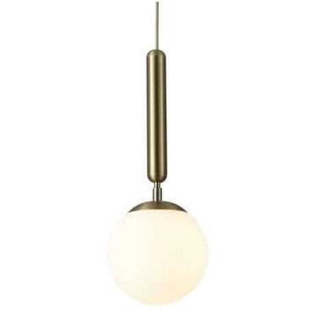 Modernistyczna LAMPA wisząca DIVINA 5352 Rabalux szklana OPRAWA kula ZWIS ball złota biała