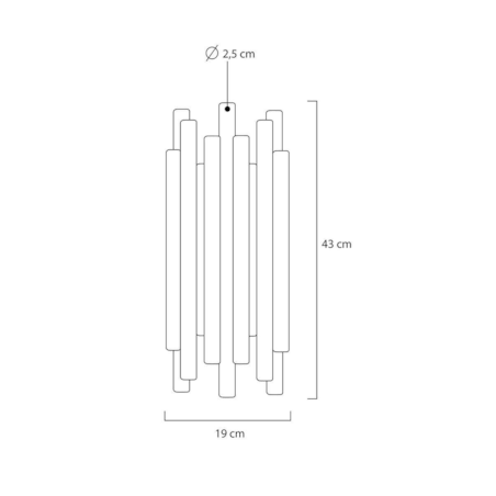 Lampa ścienna Organo MSE010400198 LED 8W złoty połysk