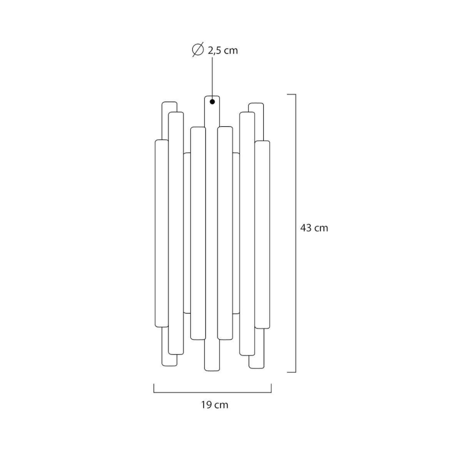 Lampa ścienna Organo MSE010400198 LED 8W złoty połysk