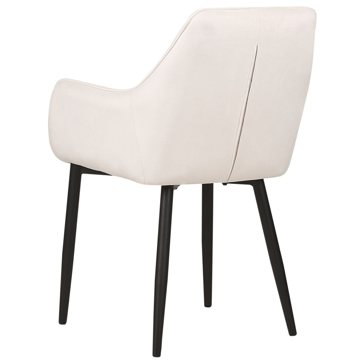 Zestaw 2 krzeseł do jadalni welurowy biały WELLSTON