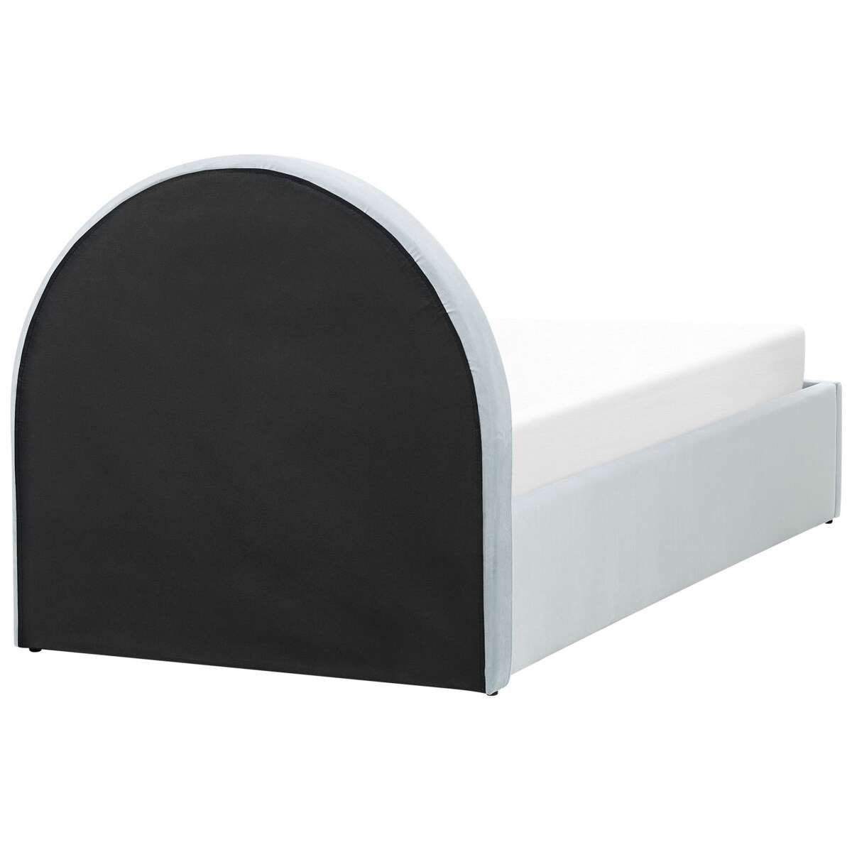 Łóżko z pojemnikiem welurowe 90 x 200 cm jasnoniebieskie ANET