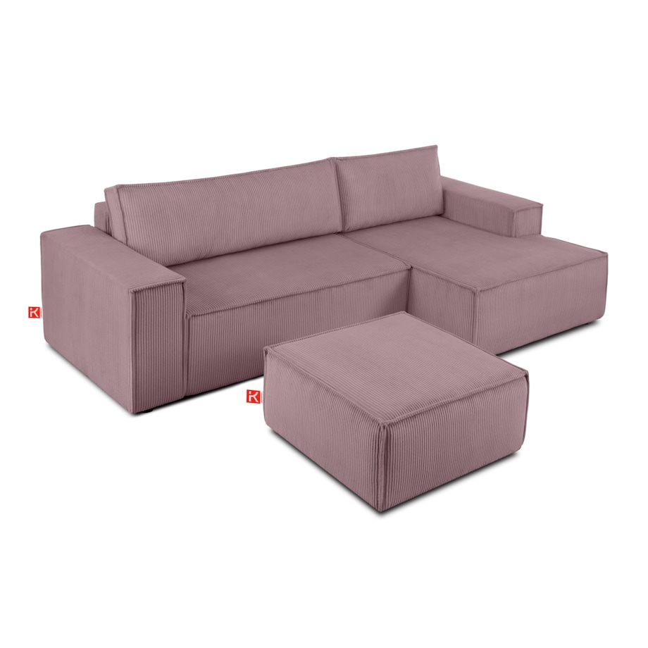 KONSIMO NAPI Puf, kolor fioletowy