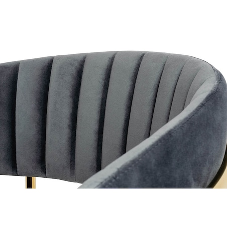 Barowe krzesło kuchenne Margo KH1201100129.11 King Home ciemnoszare, King Home