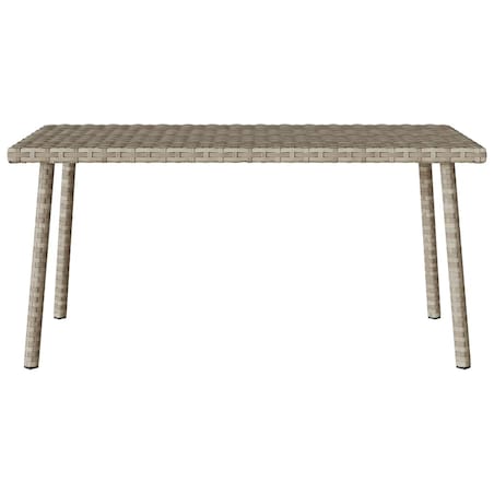 vidaXL Stolik kawowy ogrodowy prostokątny jasnoszary 80x40x37 cm