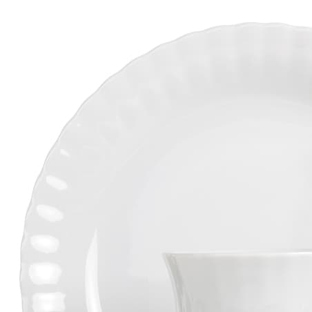 Zestaw talerzy dla 6 osób 18 el. Iwona Biała C000