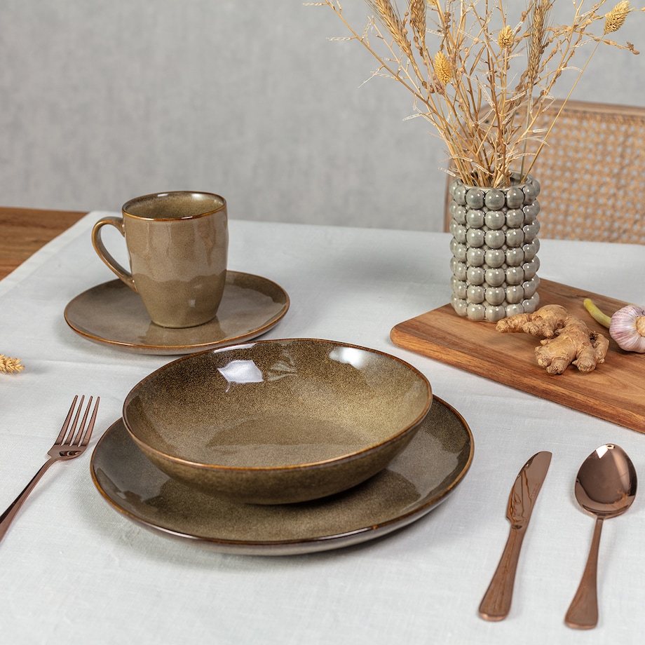 Talerz głęboki Gelato ⌀21cm brown, 21 x 5,5 cm