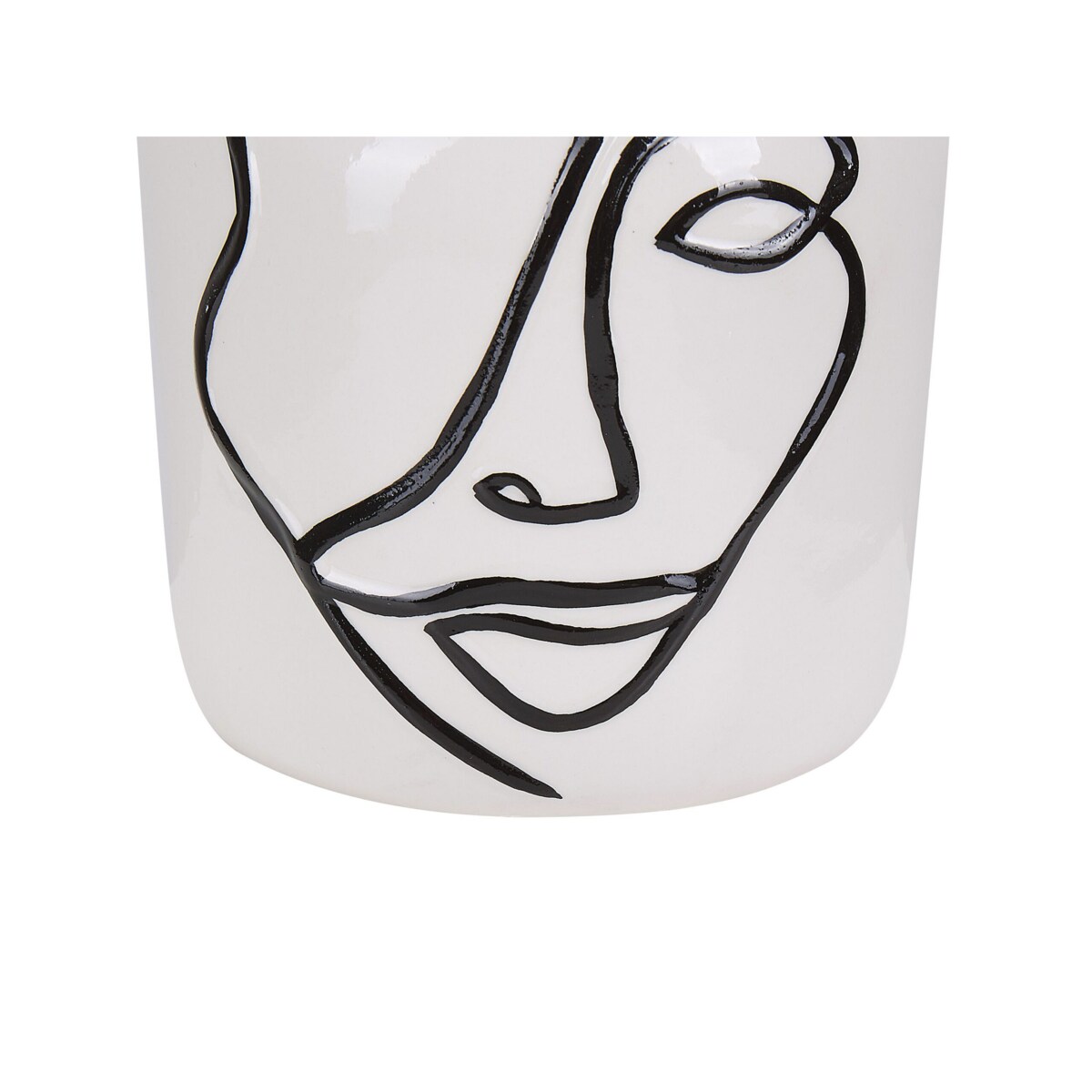 Wazon na kwiaty ceramiczny biały AGRINION