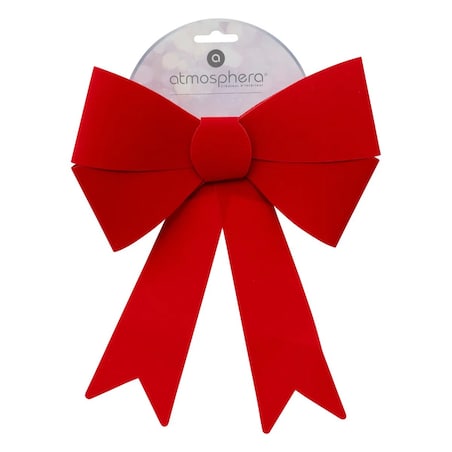 Kokarda ozdobna aksamitna czerwona 23,5x30 cm, kpl. 4 szt.