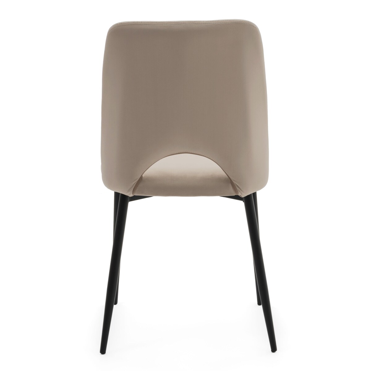 KRZESŁO TAPICEROWANE WELUROWE DO SALONU JADALNI GLAMOUR CIEMNOBEŻOWE ORO