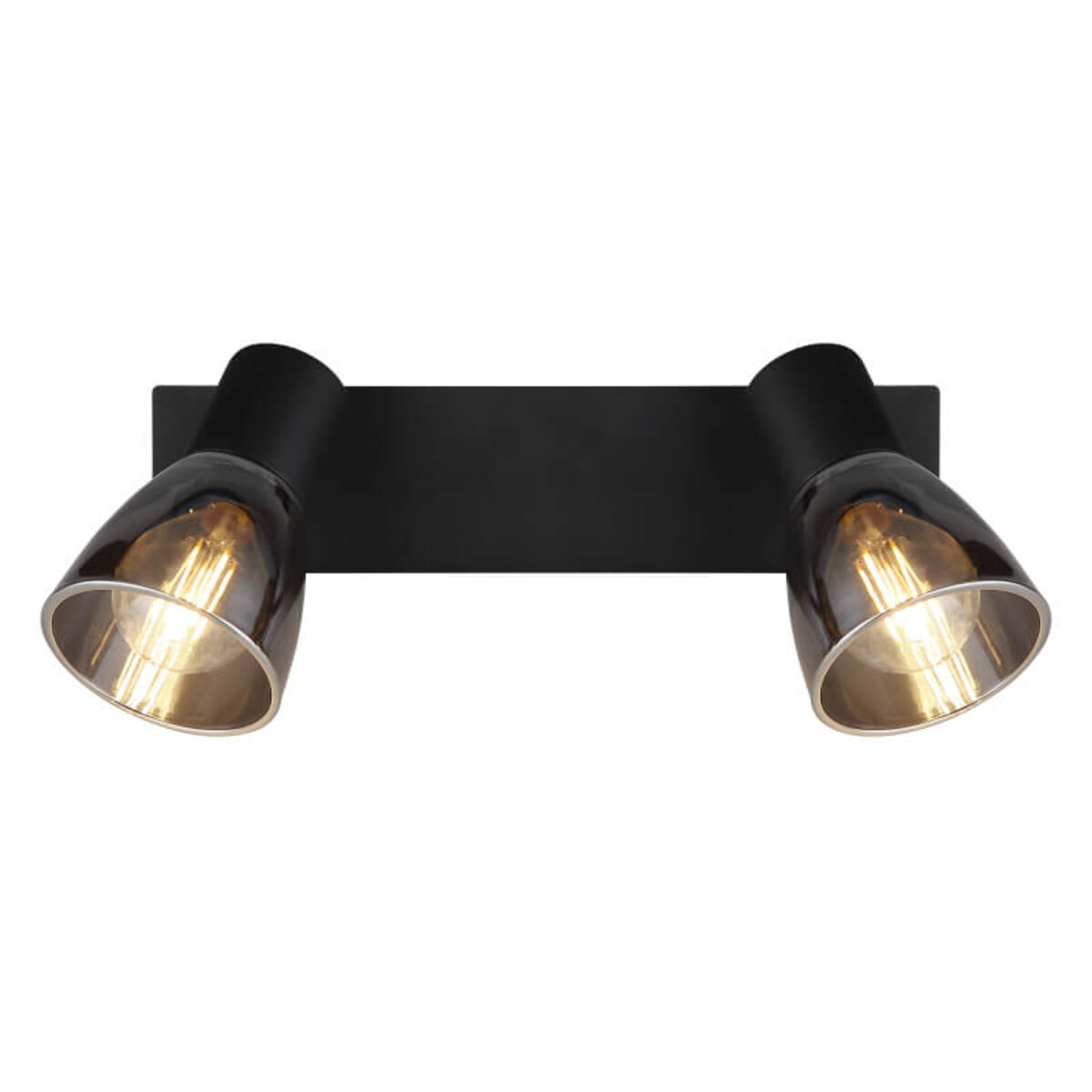 Sufitowa lampa ruchoma Claude 54307-2 czarna przydymiona