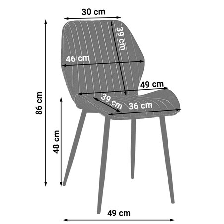 Krzesło tapicerowane welurowe do salonu jadalni nowoczesne