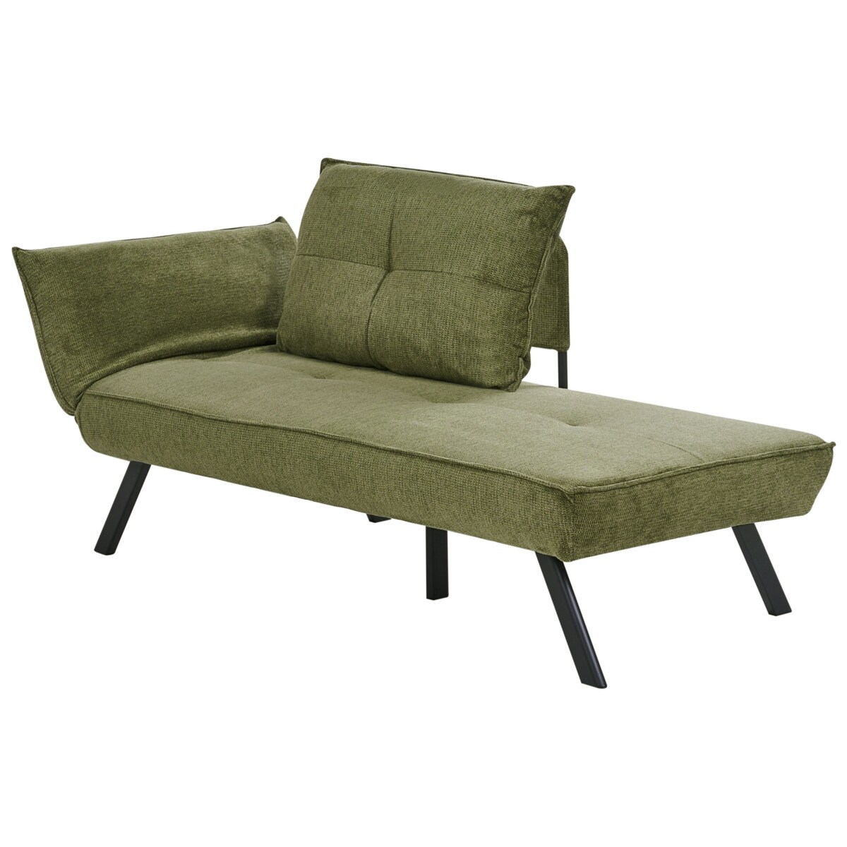 Szezlong lewostronny ROCAMADOUR Zielony