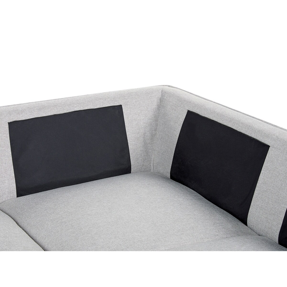 Narożnik prawostronny lniany jasnoszary ELGA