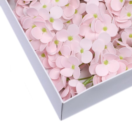 1x PACHNĄCA MYDLANA hortensja główka na bukiet RÓŻOWA kompozycja box kobiet