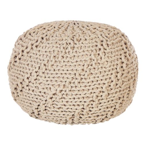 Puf 50 x 35 cm beżowy PRIENE