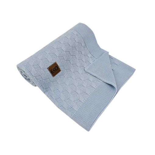 Kocyk bambusowy dla dziecka NIEBIESKI