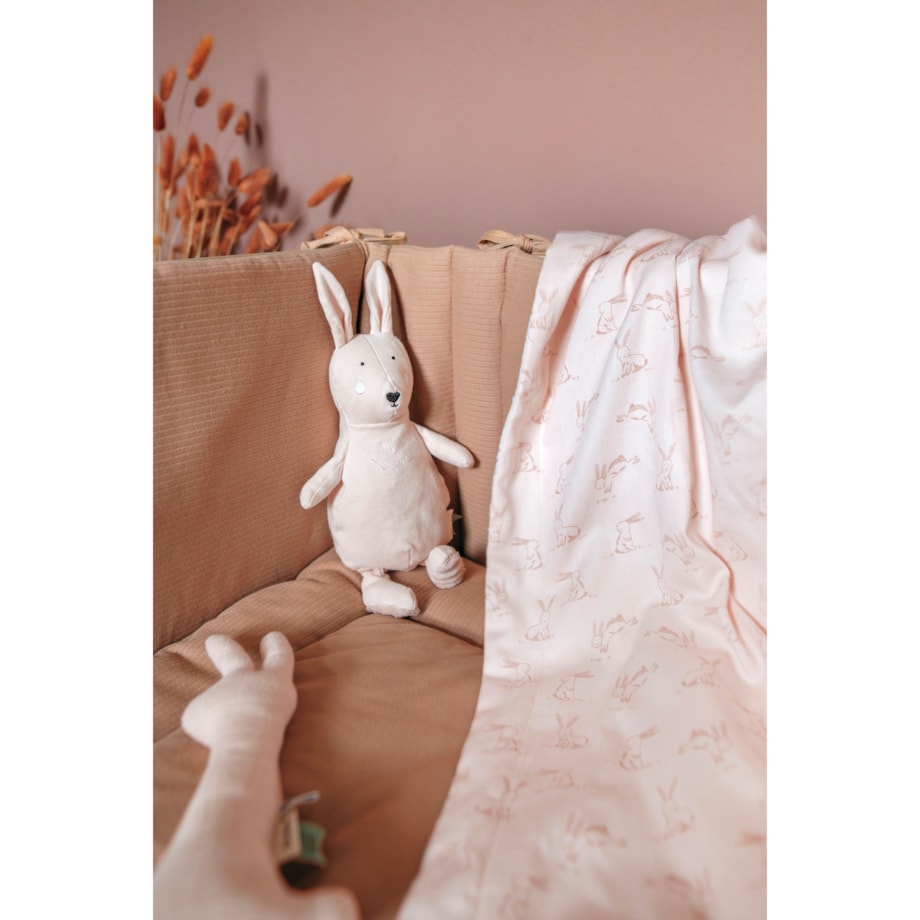 Koc niemowlęcy polarowy 75x100 cm - Rosy Rabbit Trixie Baby