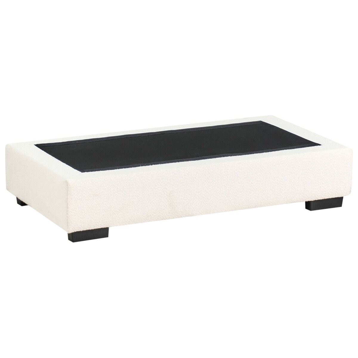 Otomana RENDERS Boucle Złamana biel