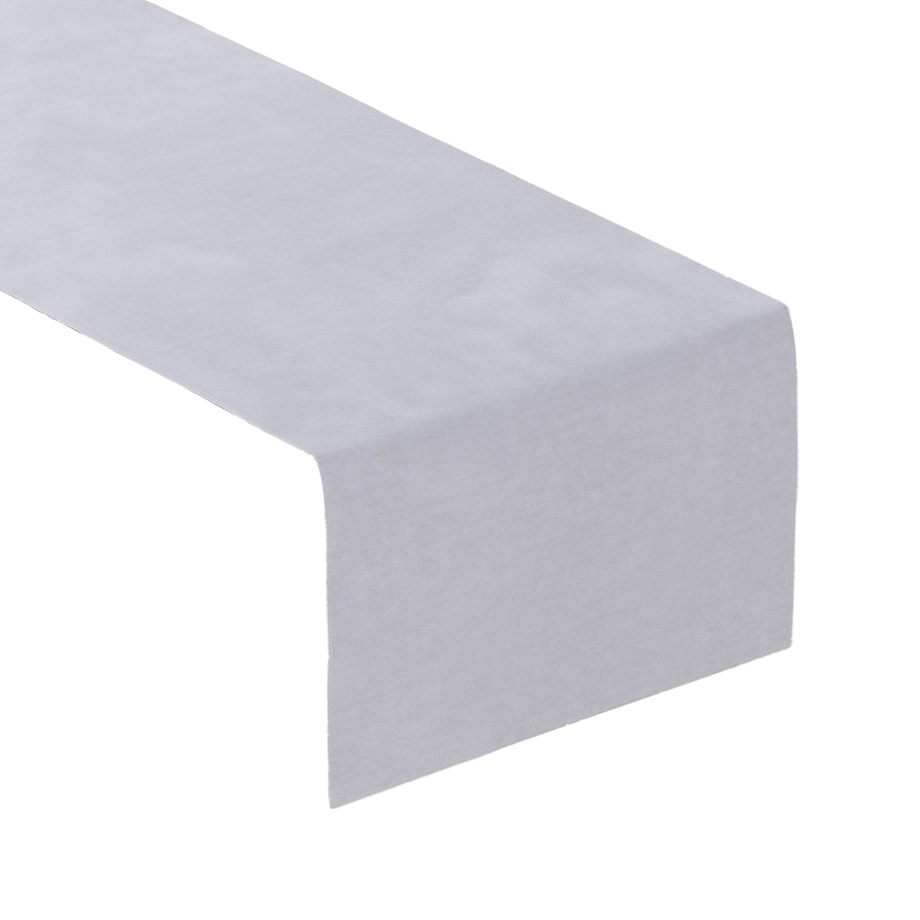 Bieżnik prostokątny 40x130 srebrzysty szary