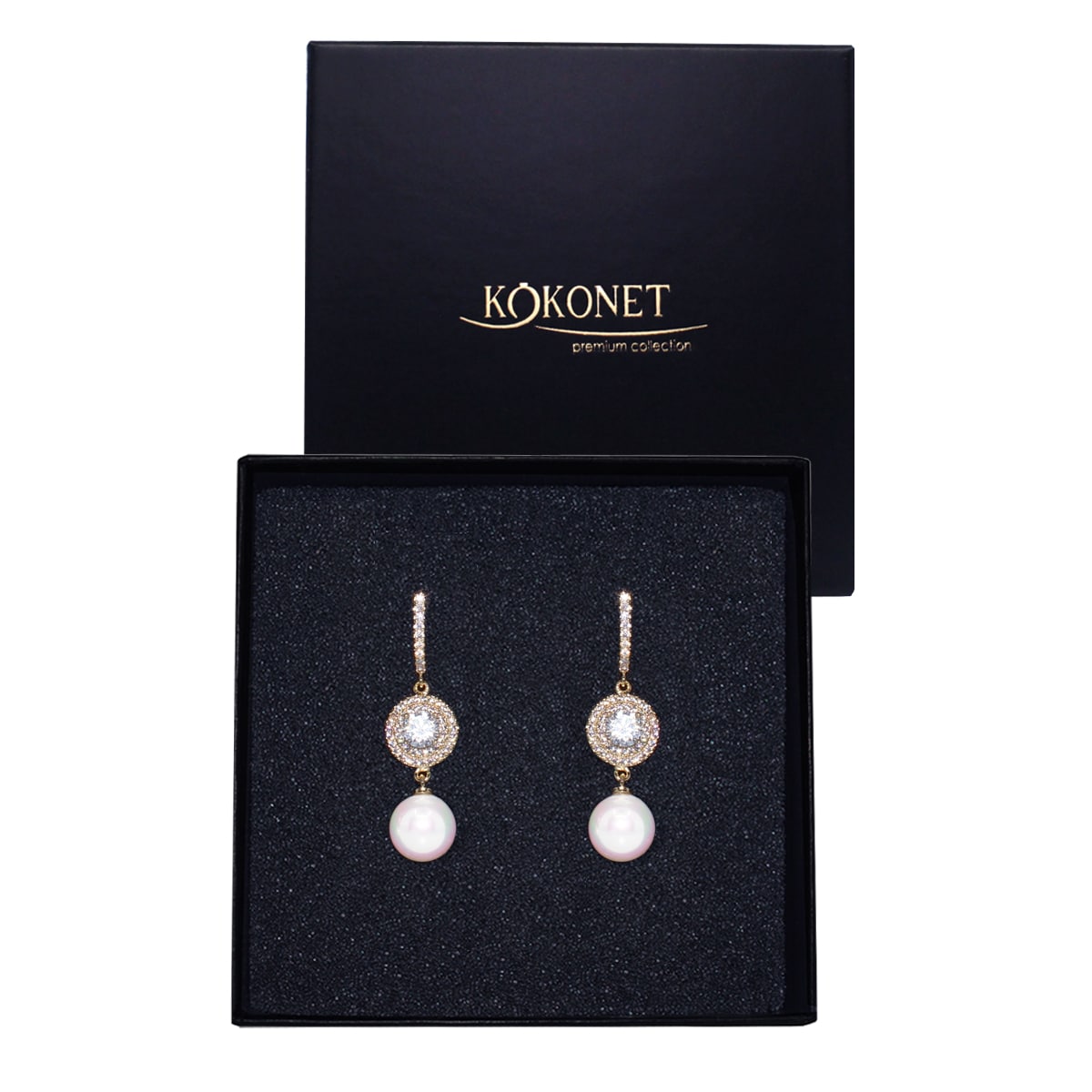 ZŁOTE kolczyki bigle perłowe ŚLUBNE na wesele panna młoda VINTAGE money